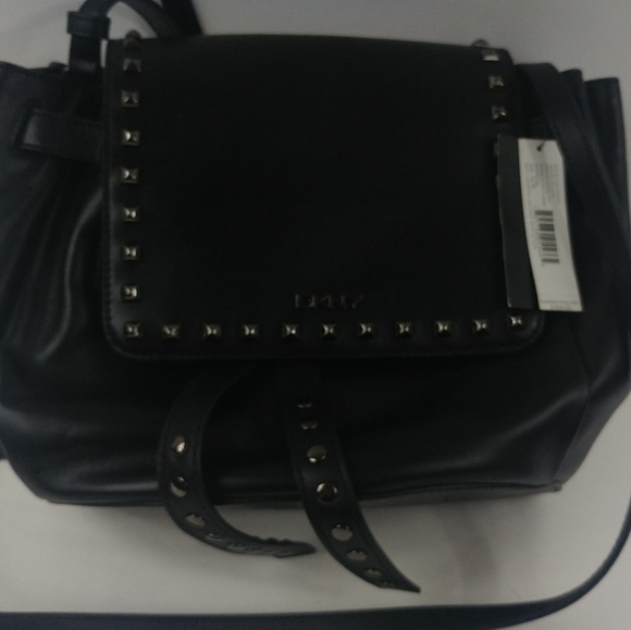 dkny whitney studded shoulder bag